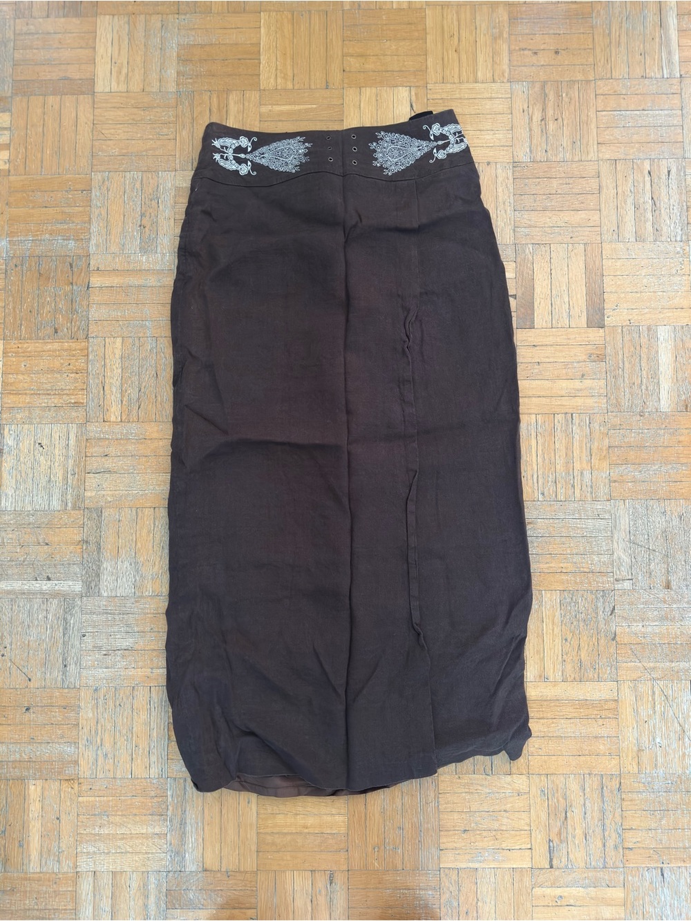 Western wrap style skirt